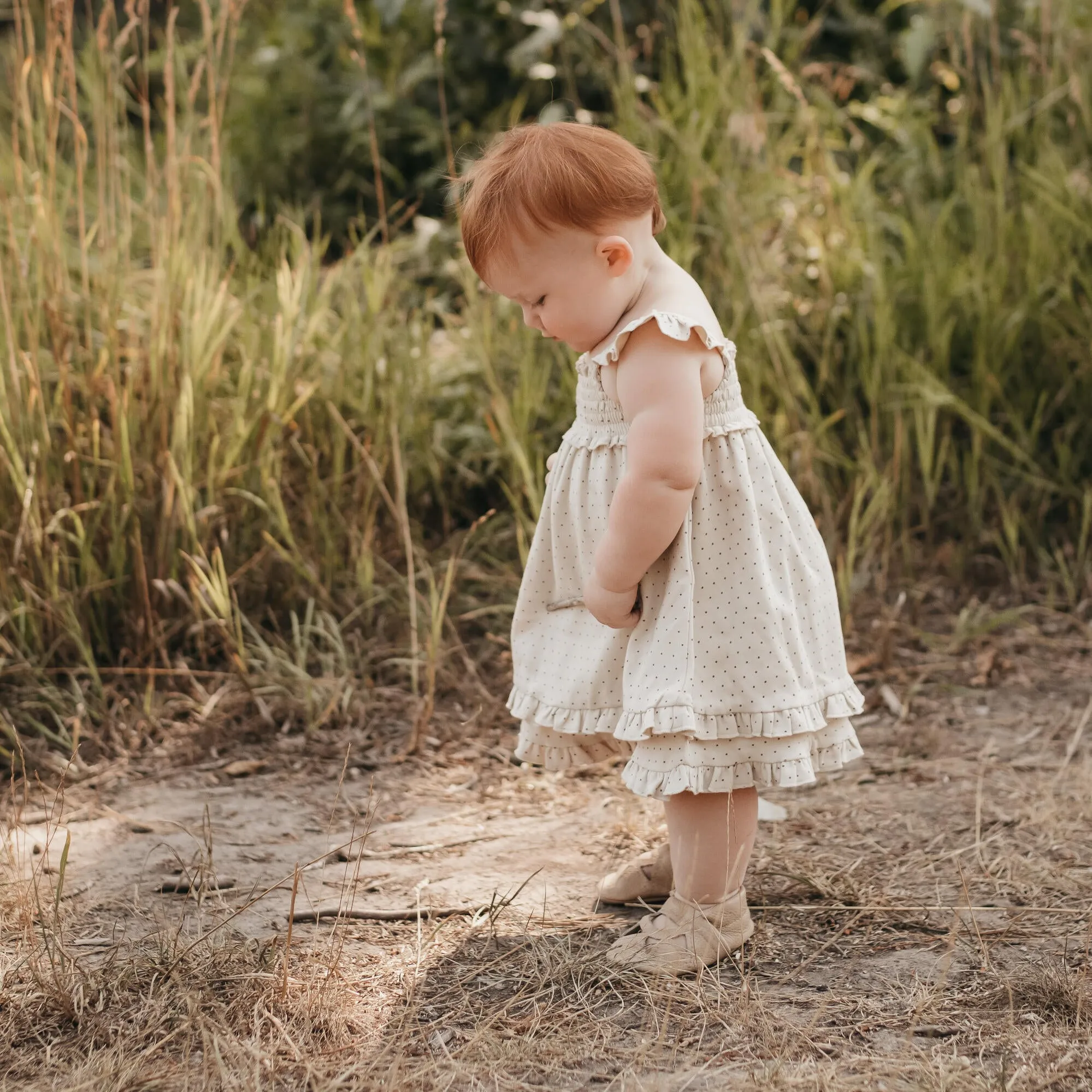 Printed Smocked Summer Dress