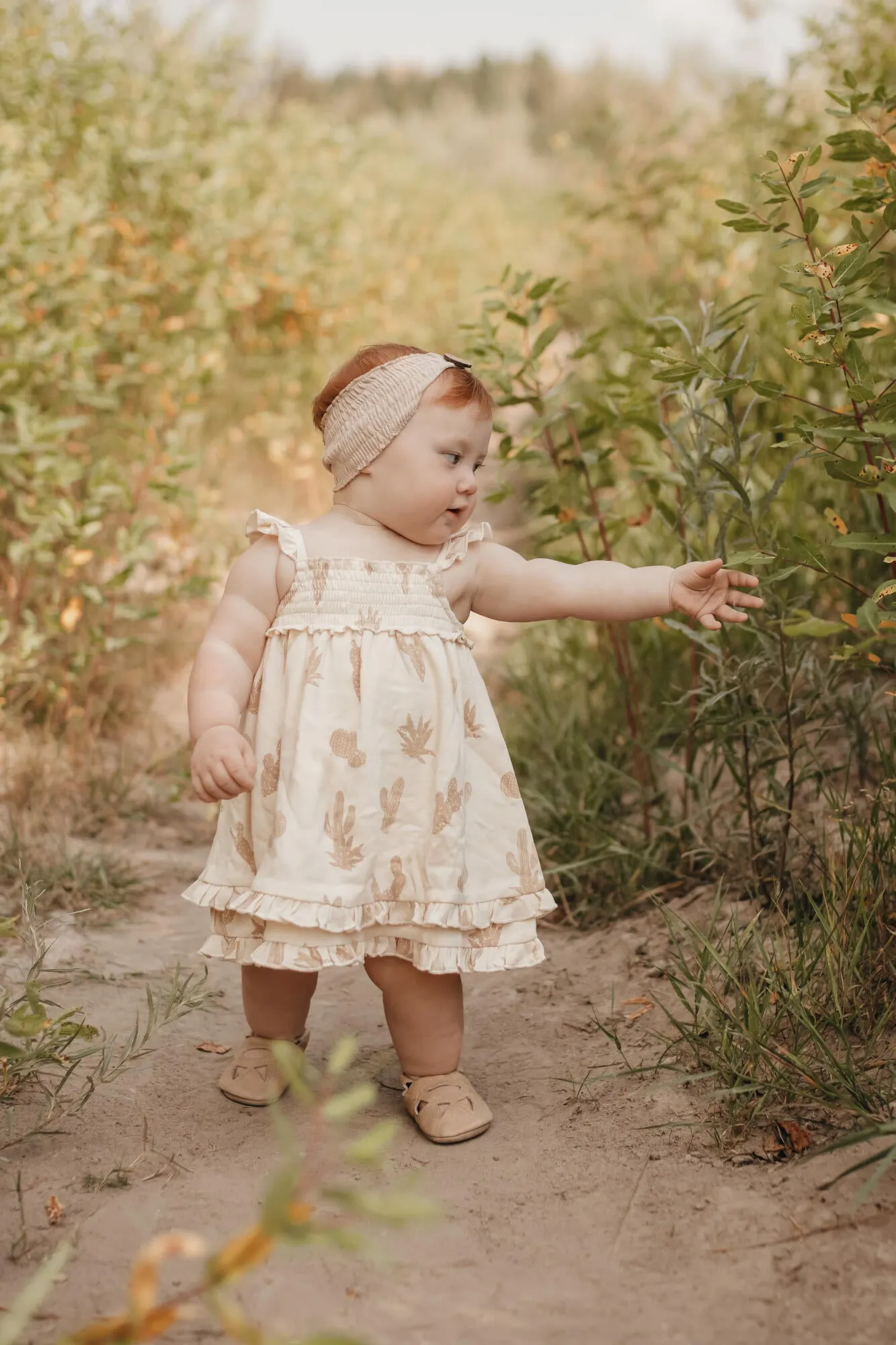 Printed Smocked Summer Dress