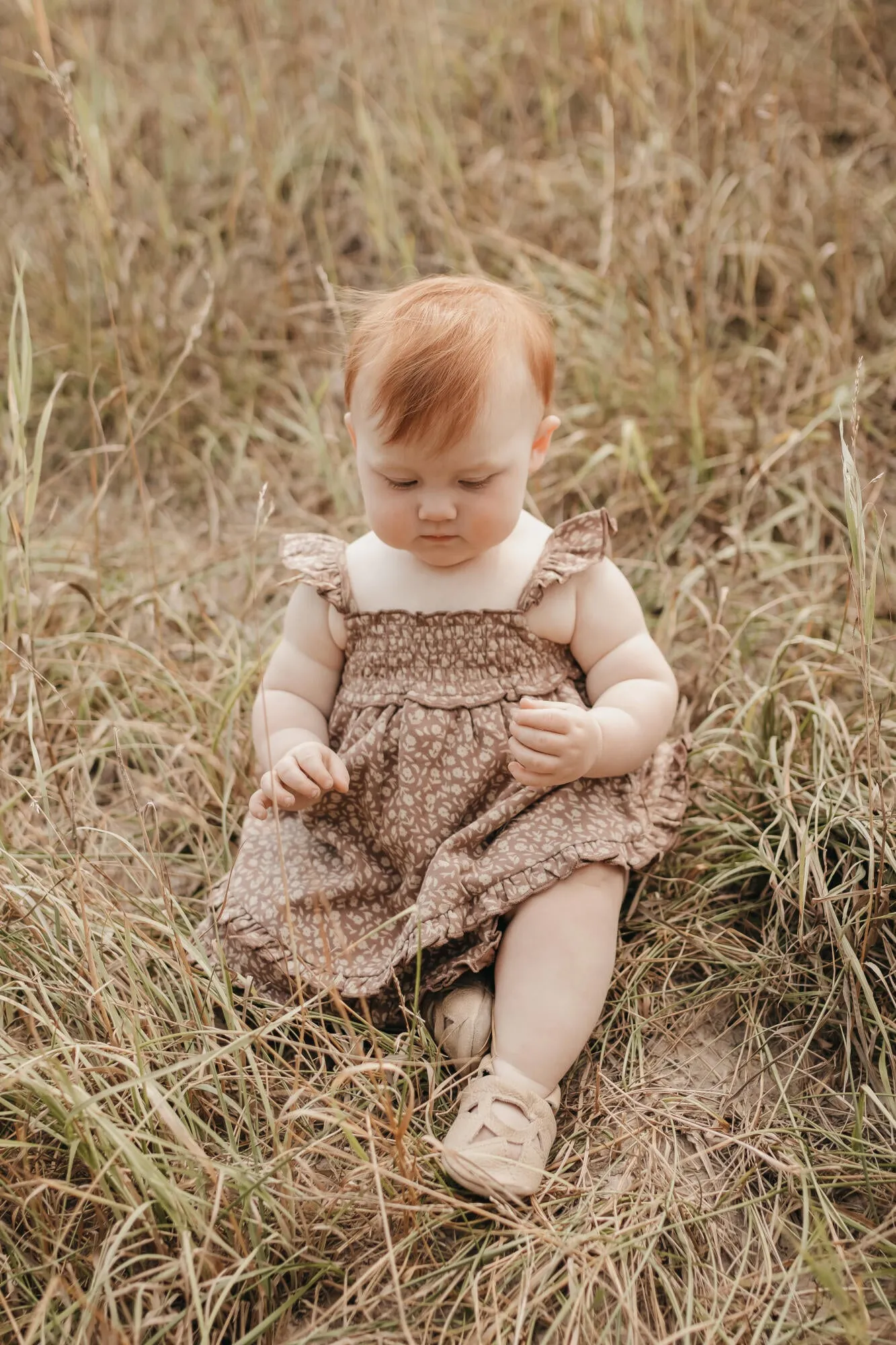 Printed Smocked Summer Dress