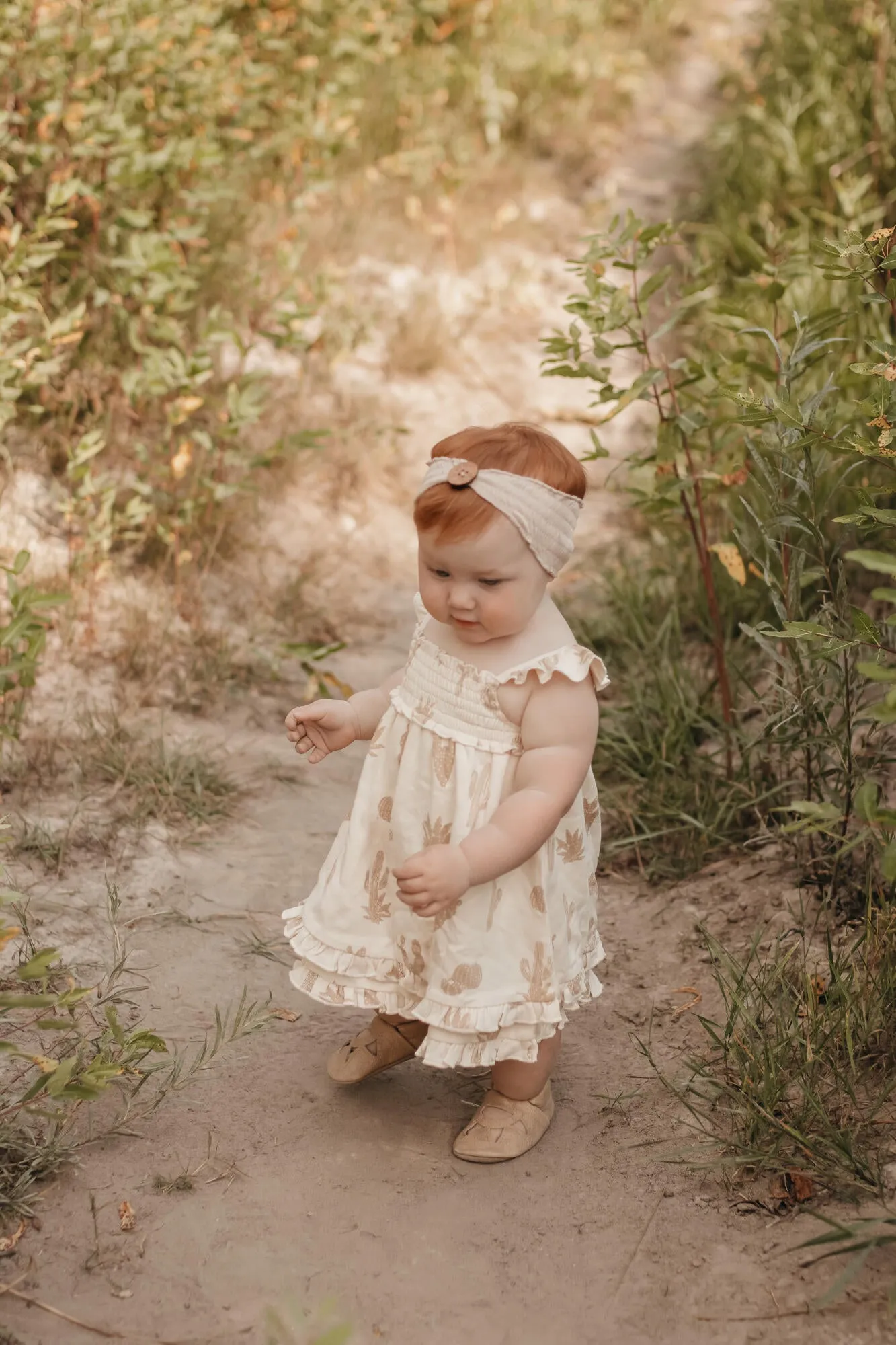 Printed Smocked Summer Dress