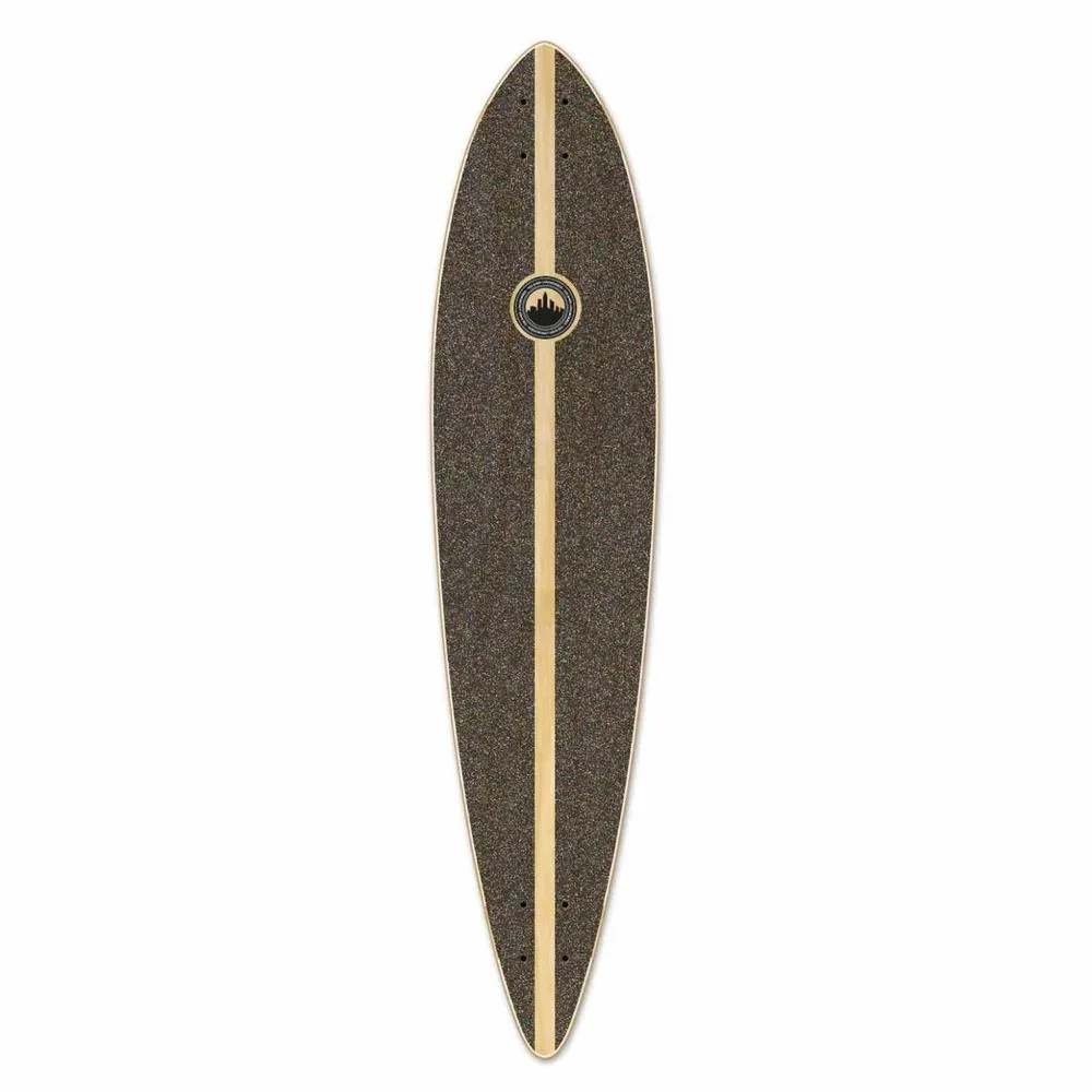 Punked Pintail Longboard Deck - Geometric Series - Purple