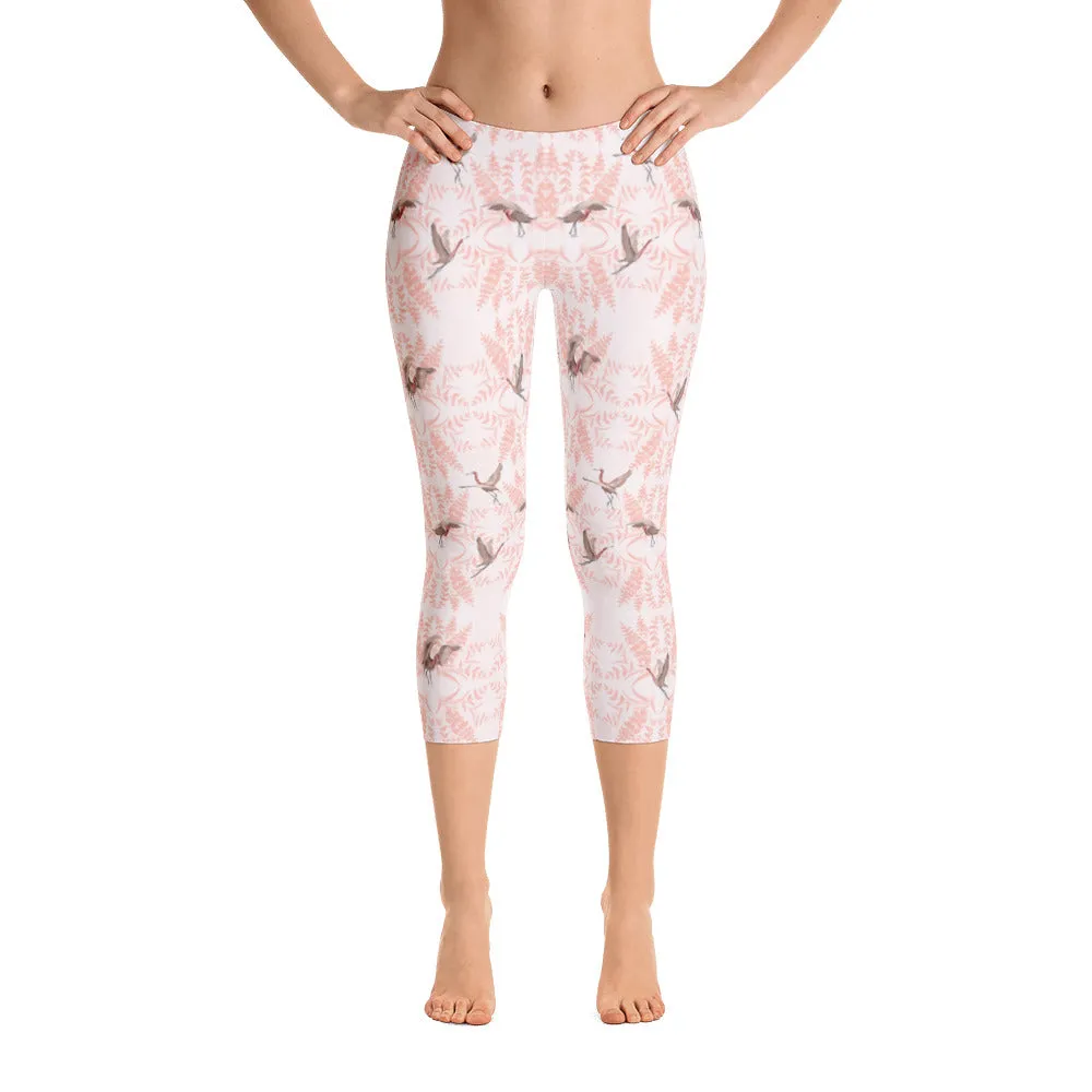 Reddish Egret capri leggings