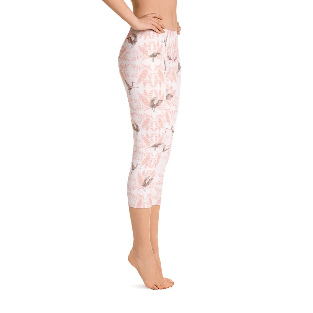 Reddish Egret capri leggings