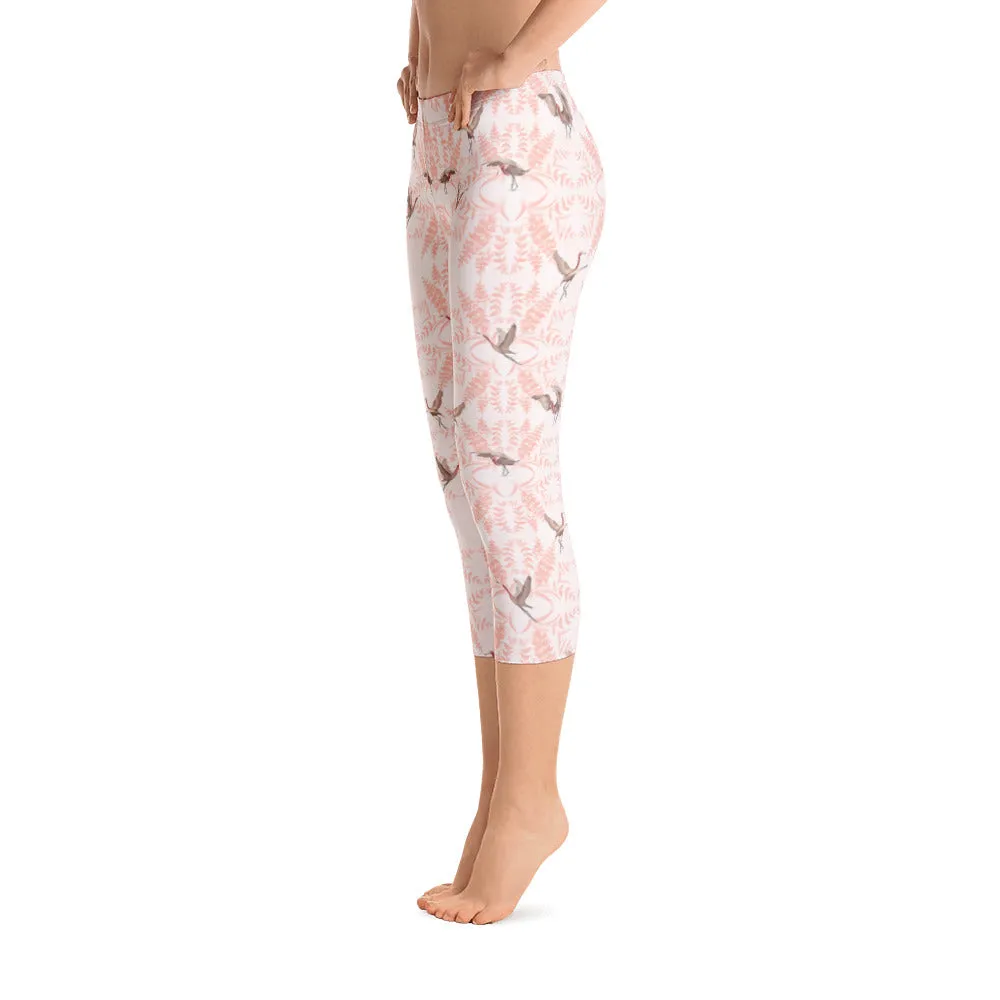 Reddish Egret capri leggings