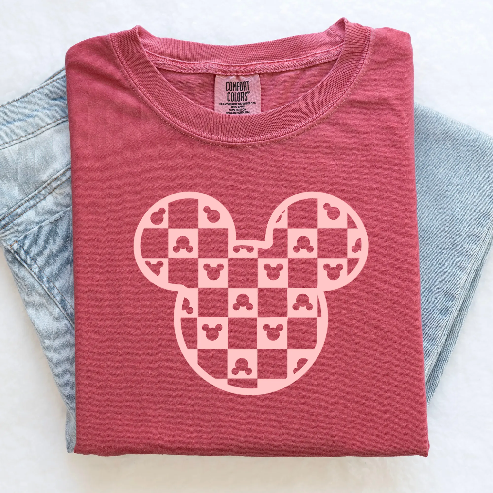 Retro Checkered Mouse Shirt