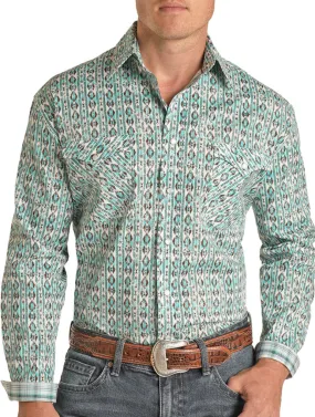 Rough Stock Teal Aztec