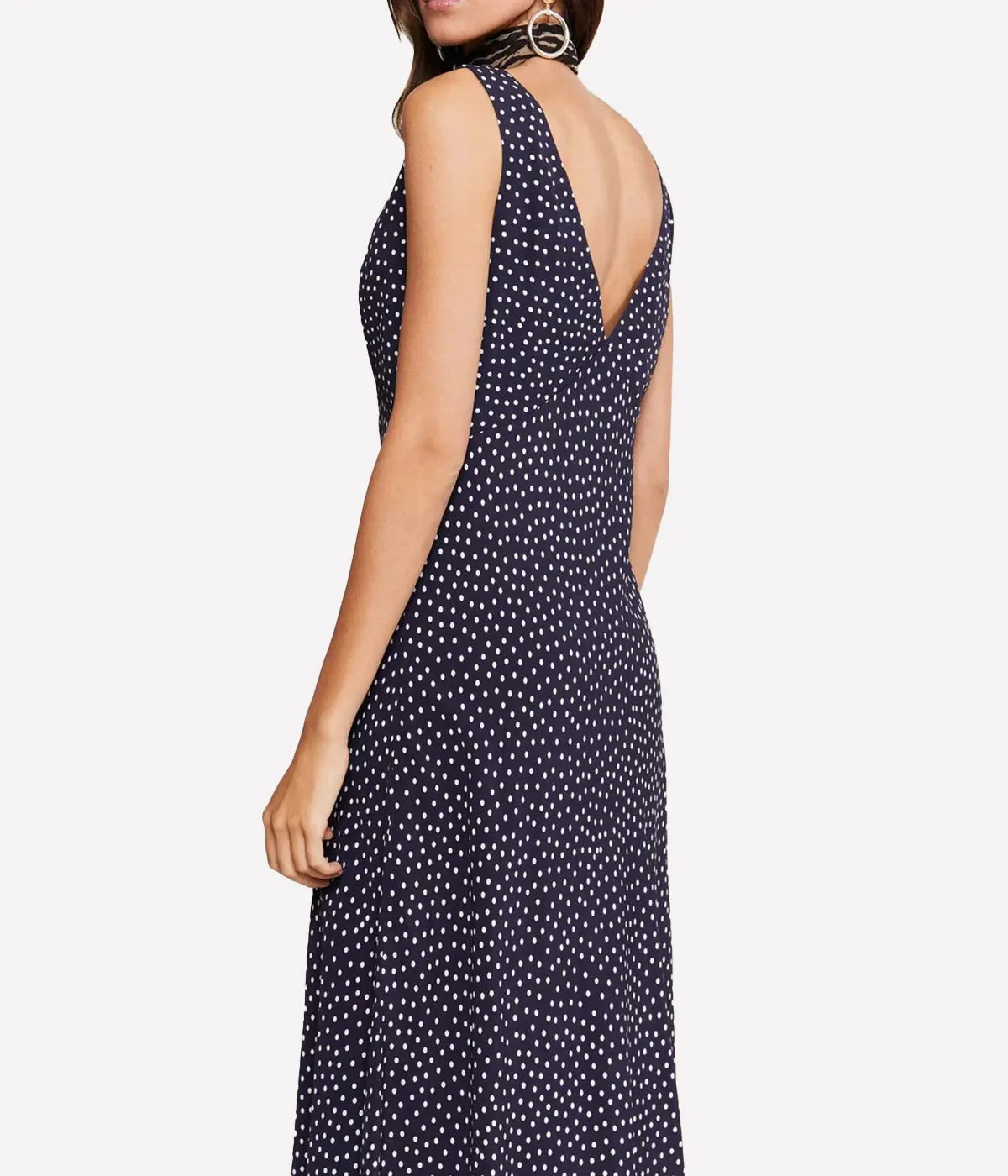 SANDRINE DRESS - MINI POLKA DOT NAVY