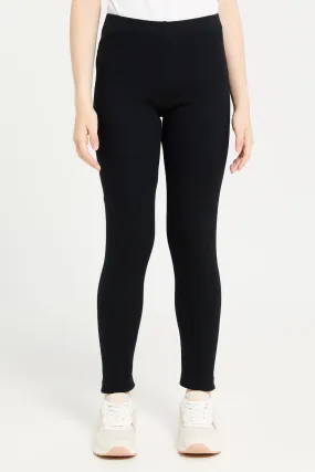 Senior Girls Black Leggings