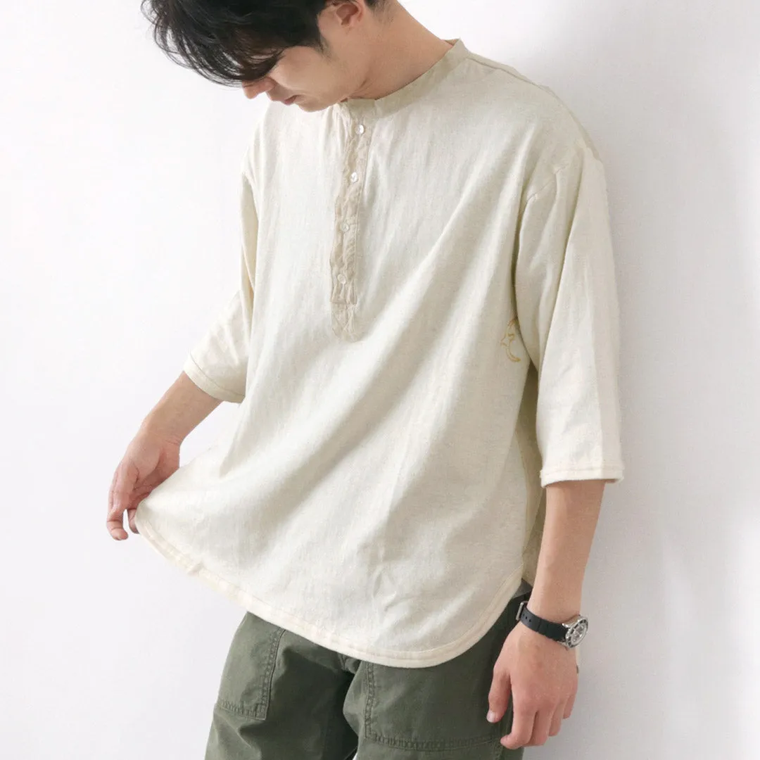 SLOW HANDS / Henry Neck Combi T-Shirt