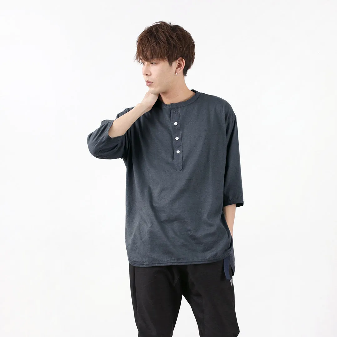 SLOW HANDS / Henry Neck Combi T-Shirt