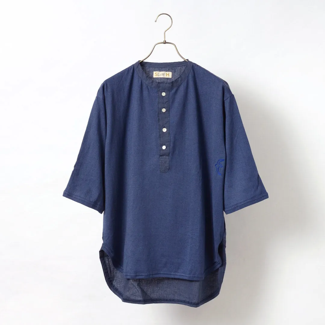 SLOW HANDS / Henry Neck Combi T-Shirt