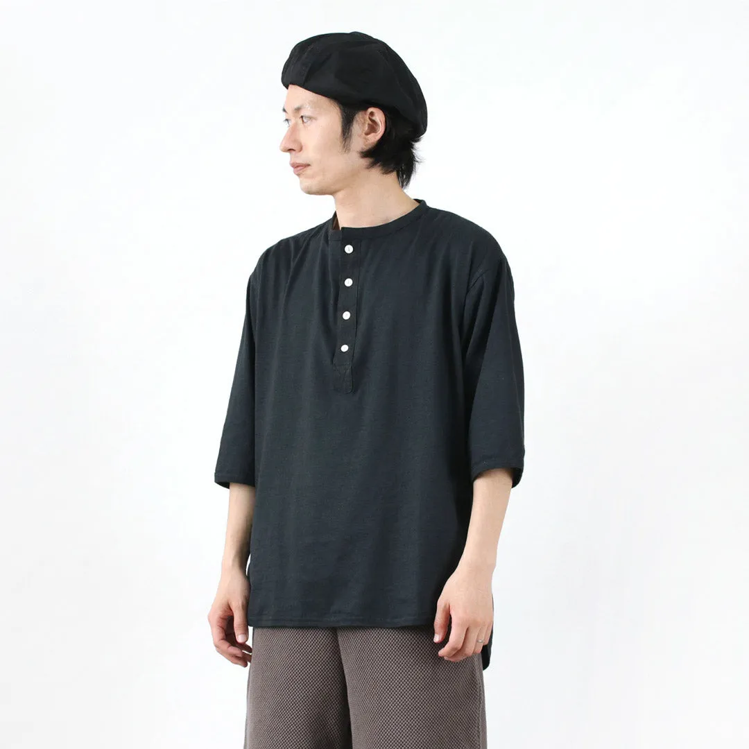 SLOW HANDS / Henry Neck Combi T-Shirt