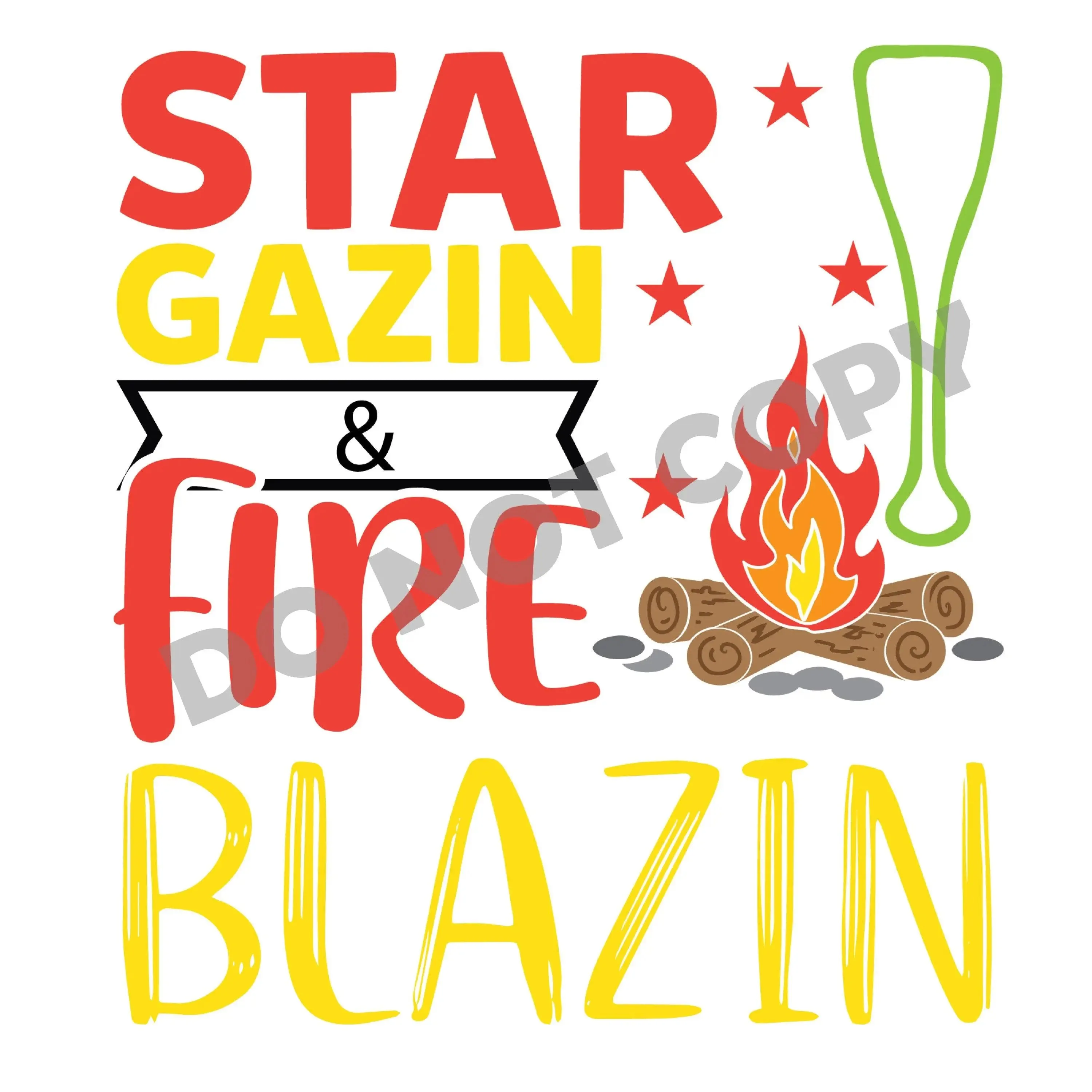 Star Gazin & Fire Blazin -DTF Transfer