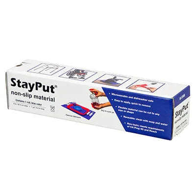 StayPut non-slip material, 8" x 1 yd roll, black