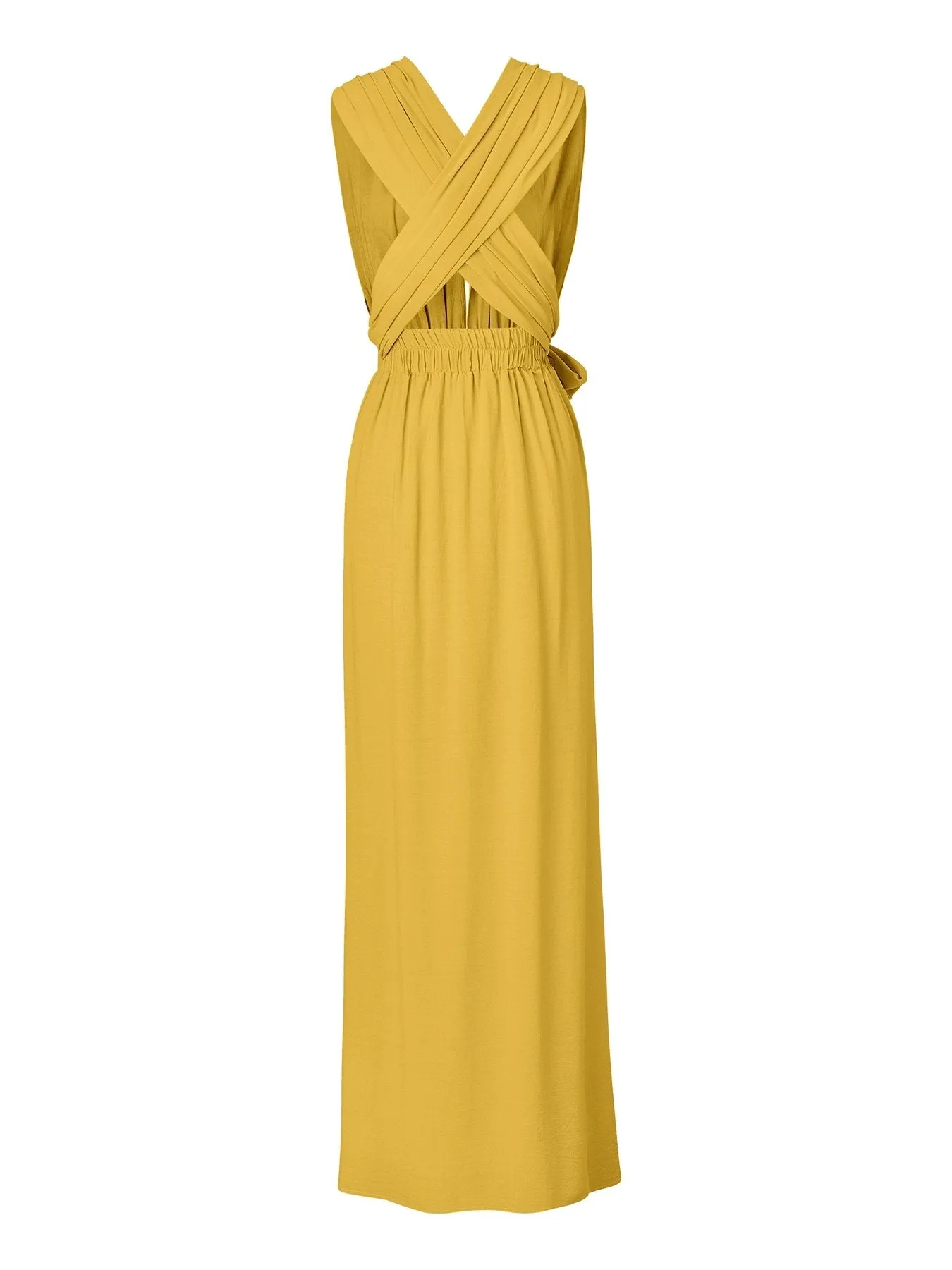 Sustainable Mailys Dress - Solid Mustard