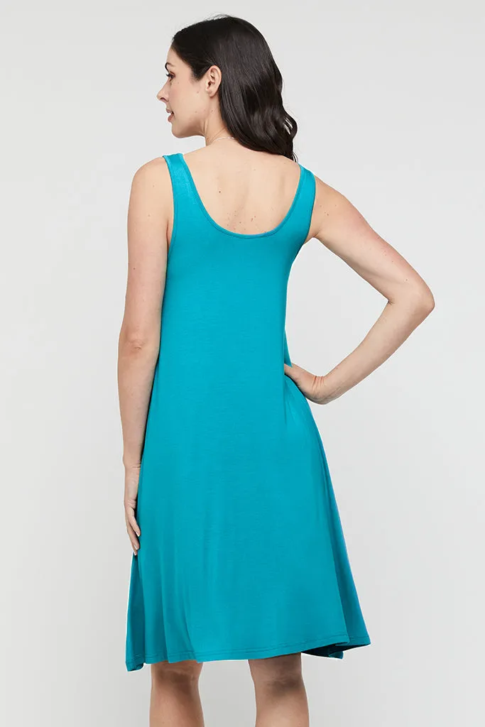 Swing Maternity Dress - Teal