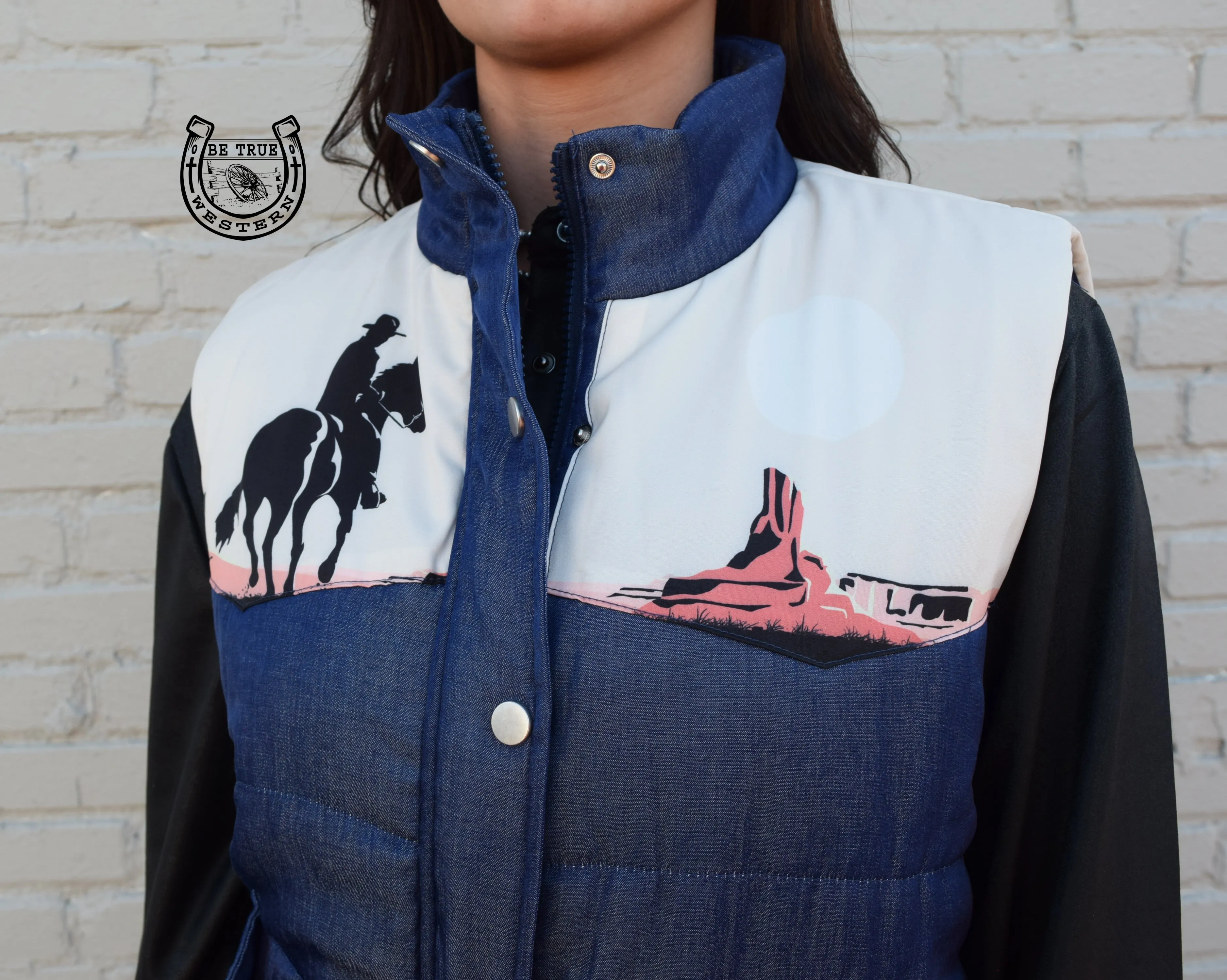 The Vagabond Denim Puff Vest