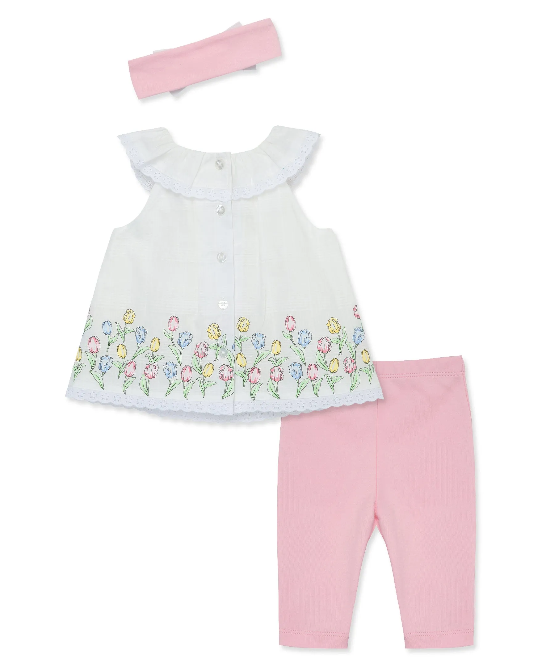 Tulips Woven Tunic Set (3M-12M)