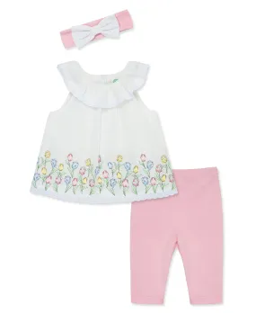 Tulips Woven Tunic Set (3M-12M)