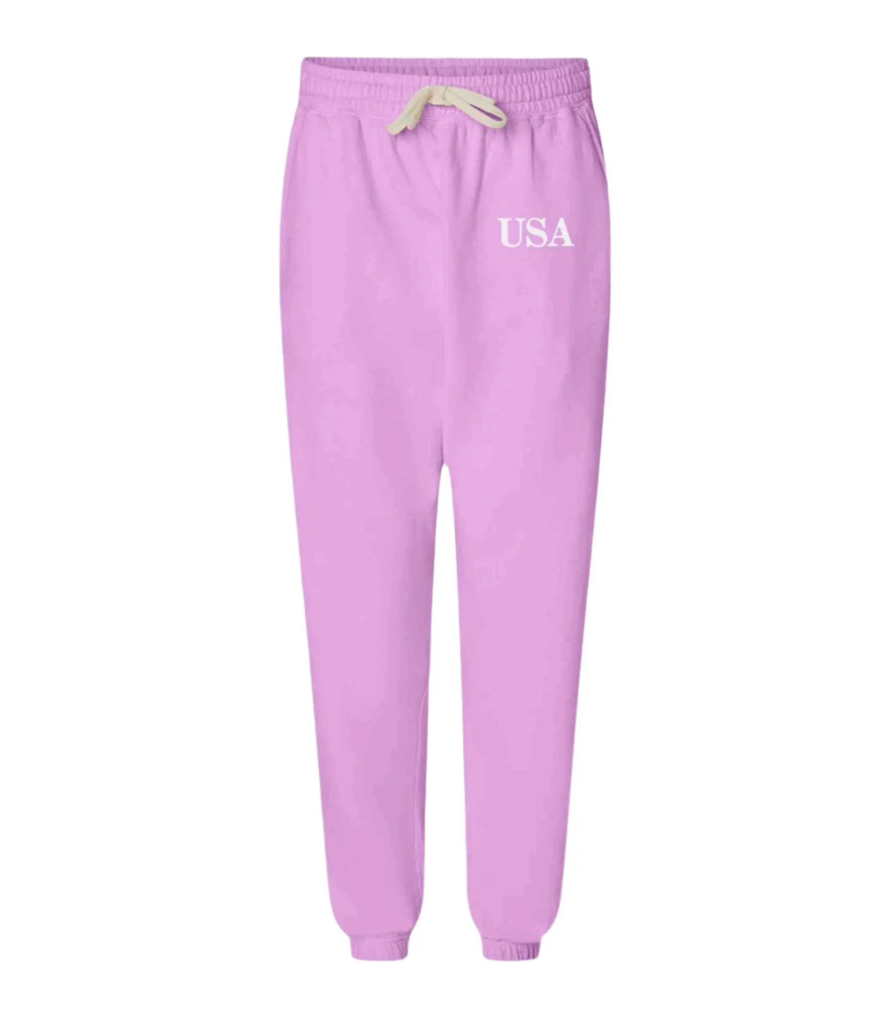 USA Unisex Garment-Dyed Lightweight Fleece Sweatpants