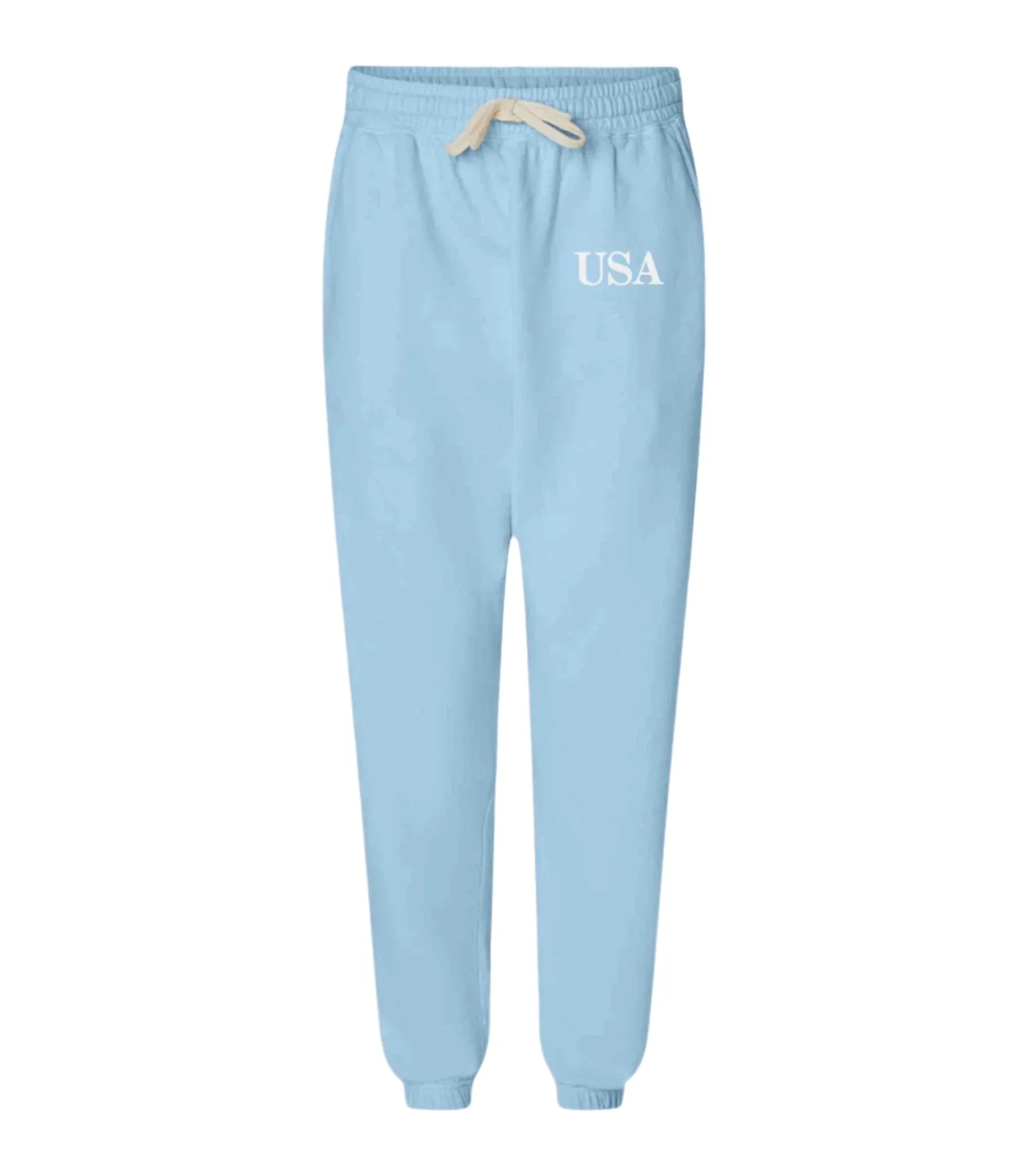 USA Unisex Garment-Dyed Lightweight Fleece Sweatpants