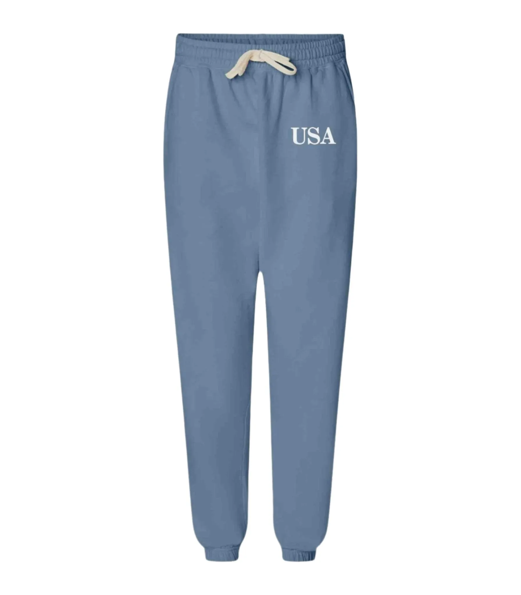 USA Unisex Garment-Dyed Lightweight Fleece Sweatpants