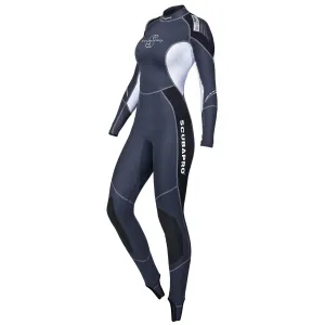 Used ScubaPro 0.5mm Profile Steamer Womens Wetsuit - Black / Gray / White Medium