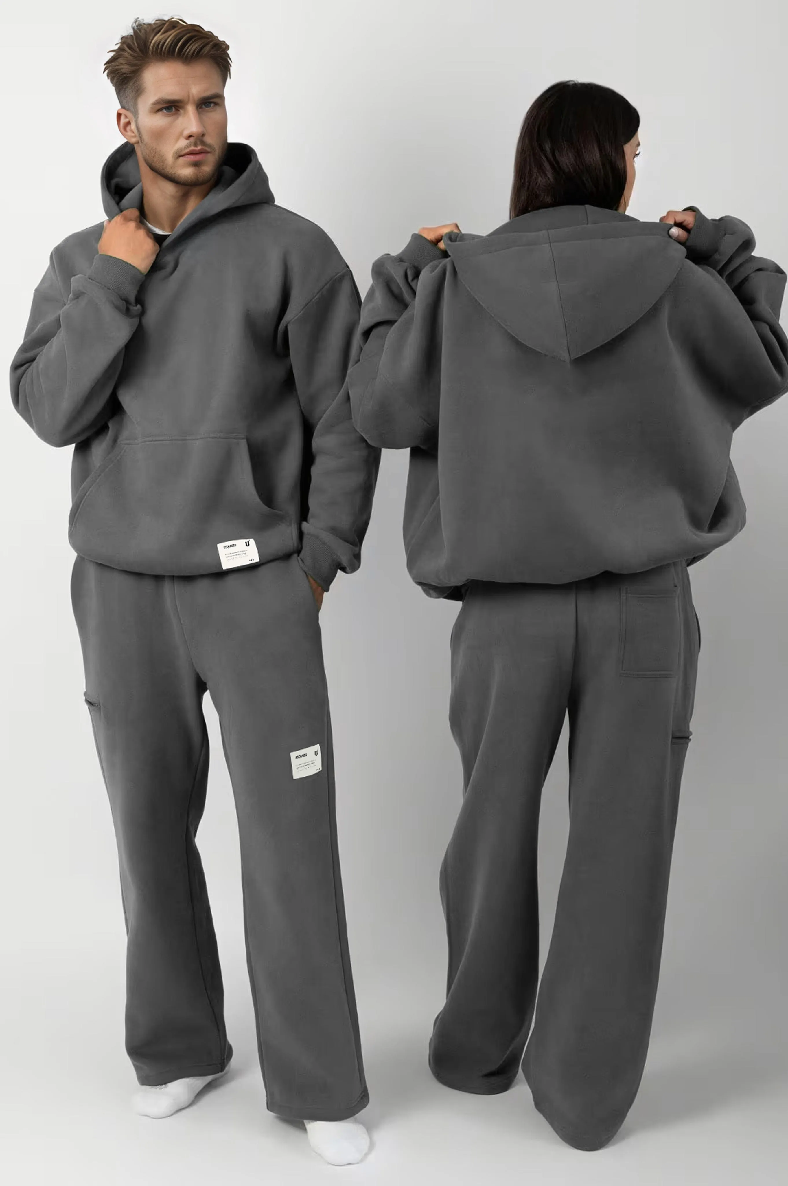 USQUARED Empower Oversized Open Bottom Minor Fault Sweat Pants