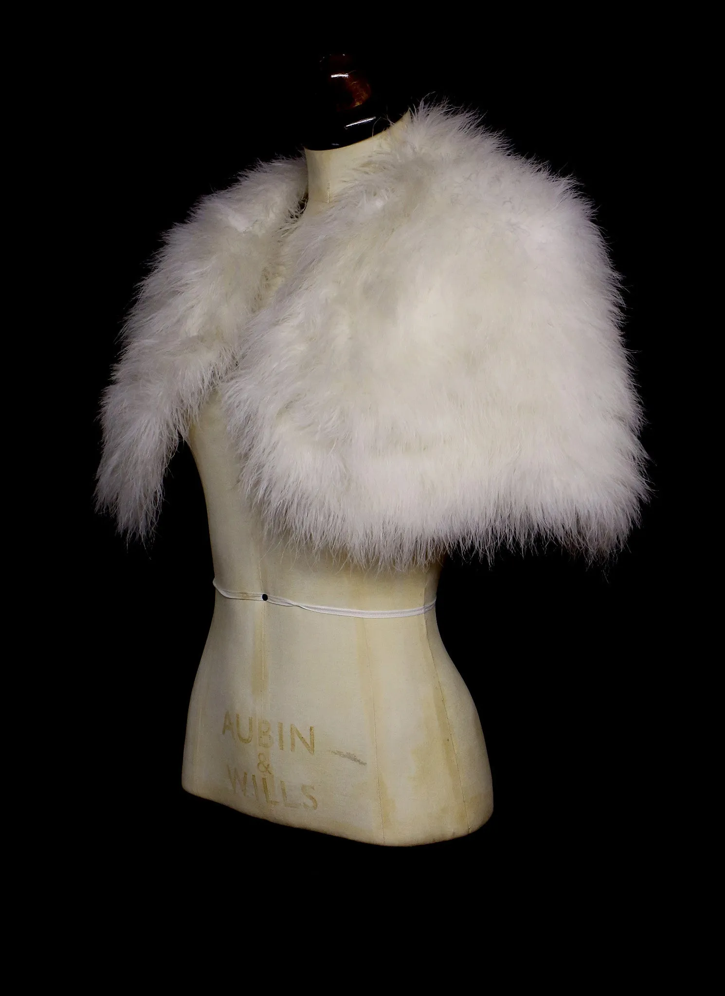 Vintage 1950s Marabou Cape