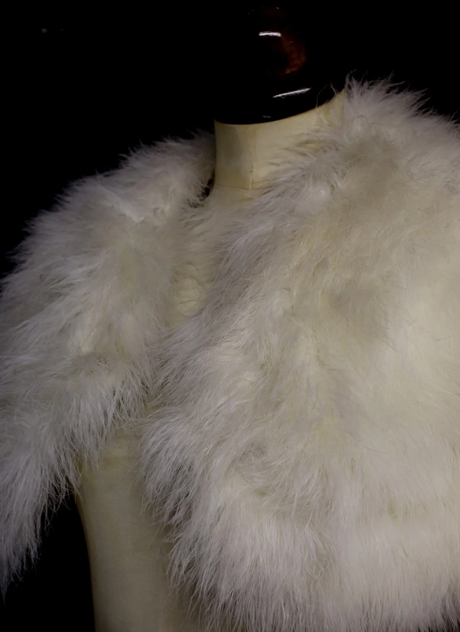 Vintage 1950s Marabou Cape