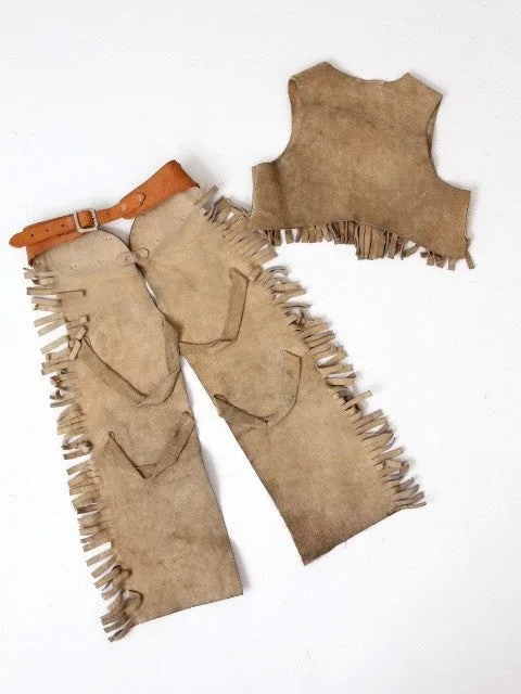 vintage children's Keystone Bros chaps and vest set