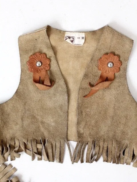 vintage children's Keystone Bros chaps and vest set