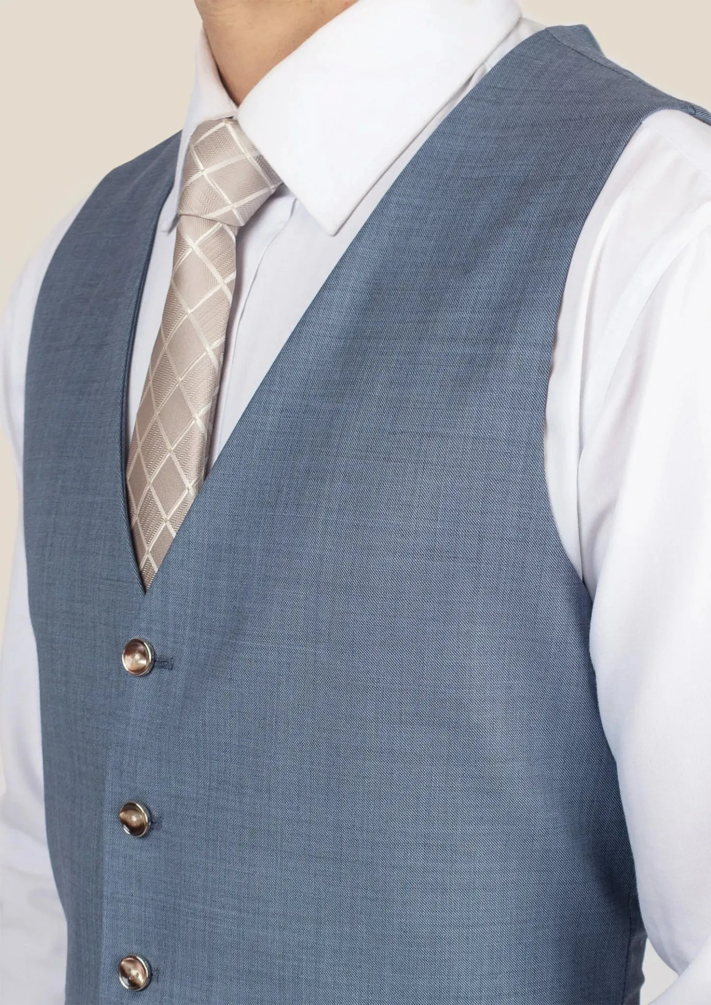 Vista Blue Sharkskin Vest