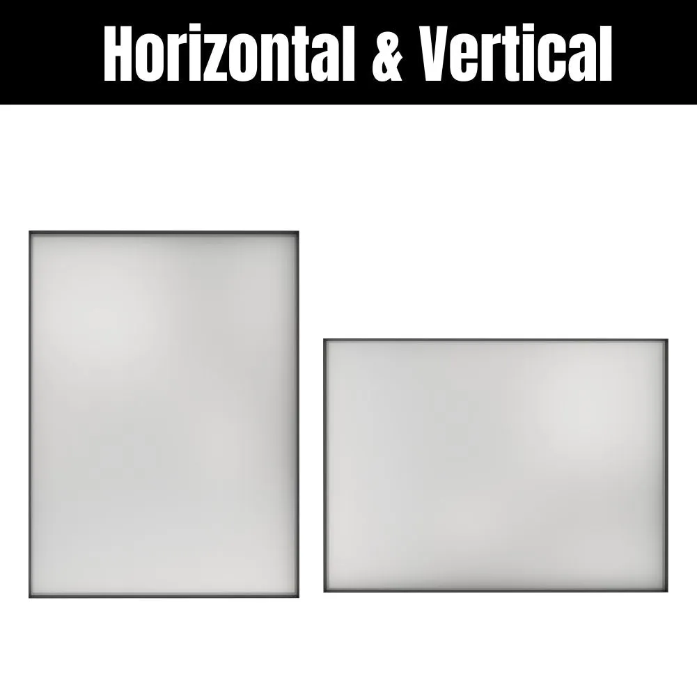 Waterpar®  36 in. W x 36 in. H Rectangular Aluminum Framed Wall Bathroom Vanity Mirror