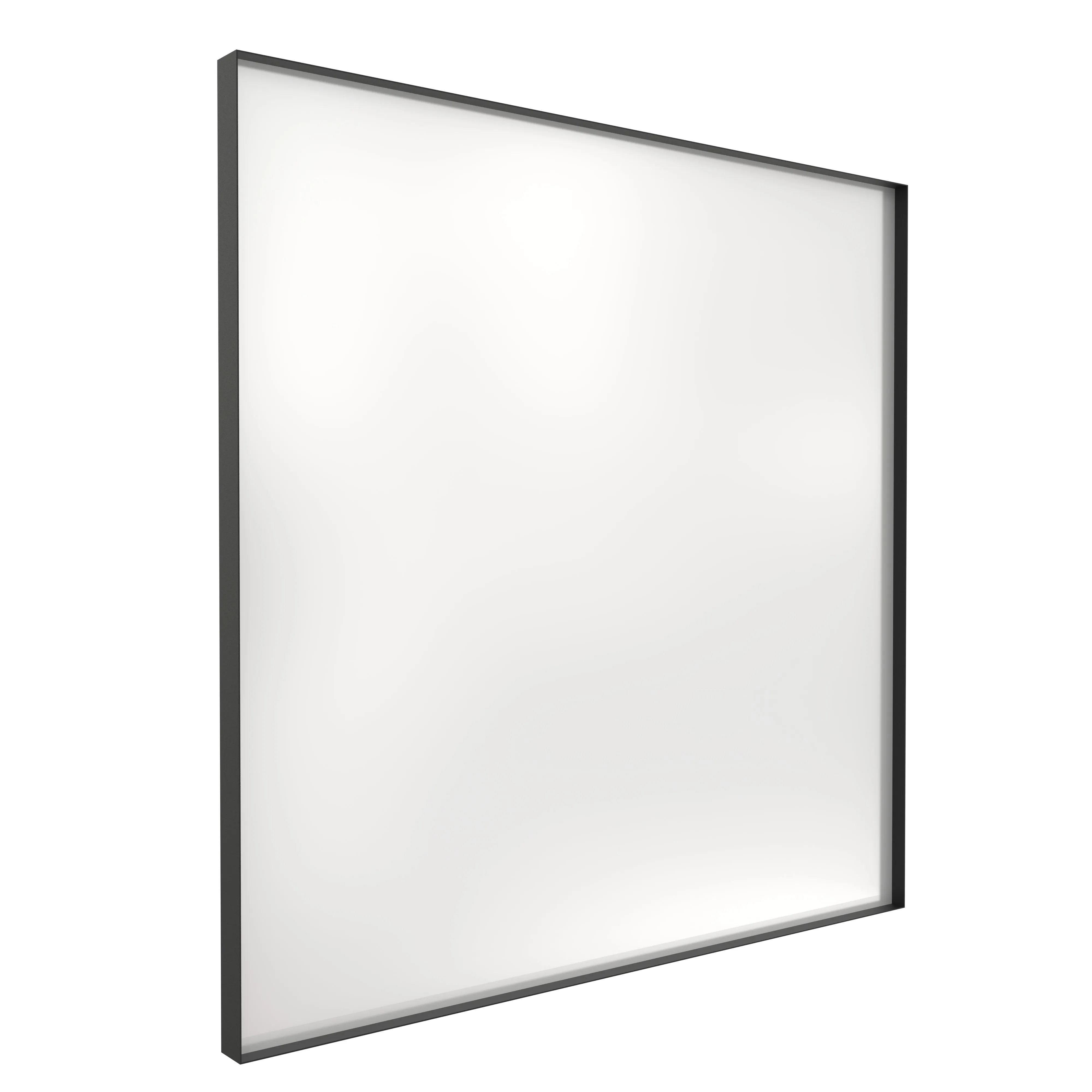 Waterpar®  36 in. W x 36 in. H Rectangular Aluminum Framed Wall Bathroom Vanity Mirror