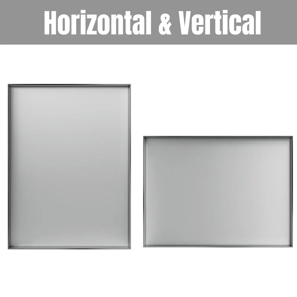 Waterpar®  36 in. W x 36 in. H Rectangular Aluminum Framed Wall Bathroom Vanity Mirror