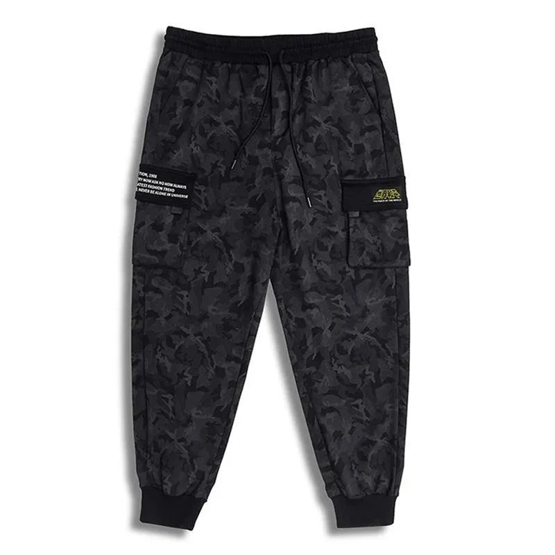 Wiaofellas   -  Plus Size 7XL Mens Autumn Winter Camouflage Casual Jogger Camo Sportwear Baggy Harem Pants Slacks Belted Trousers Sweatpants