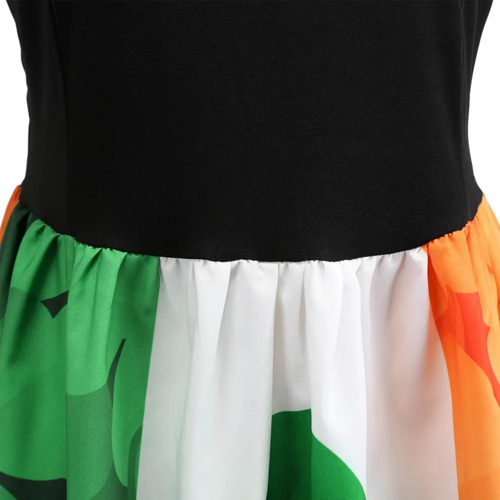 Women St Patrick's Day Casual Aline Evening Party Prom Swing Bodycon Dress