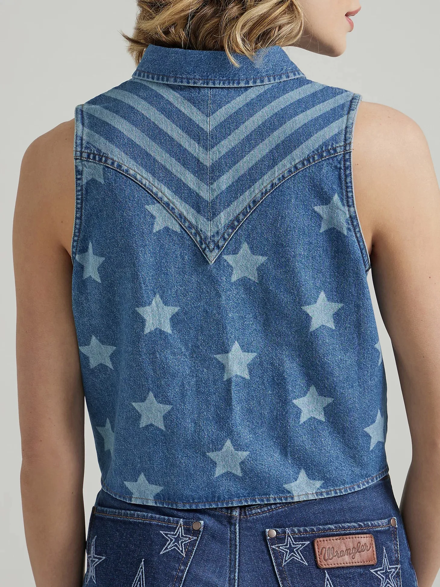 Women's Wrangler Denim Star Vest