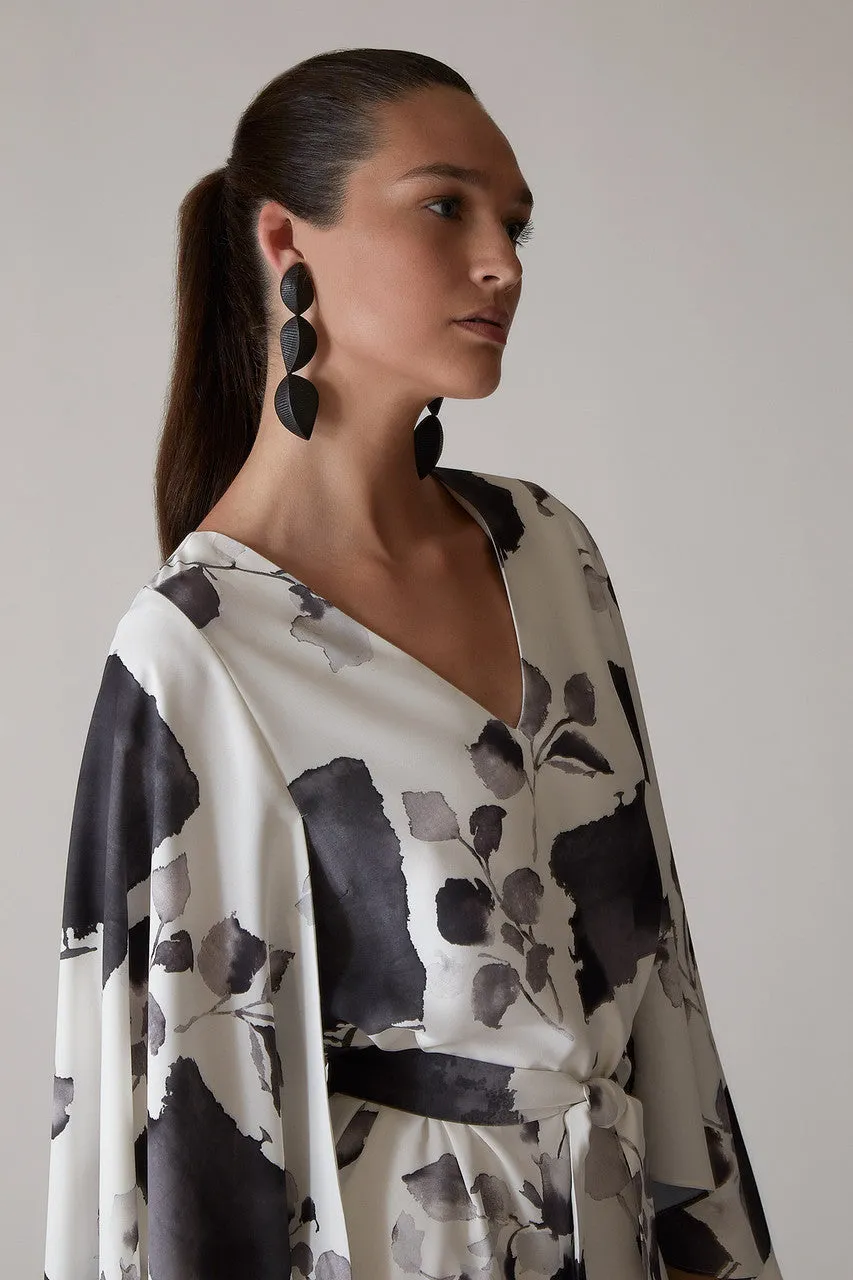 Zen Garden - Silky Soft Cape Dress