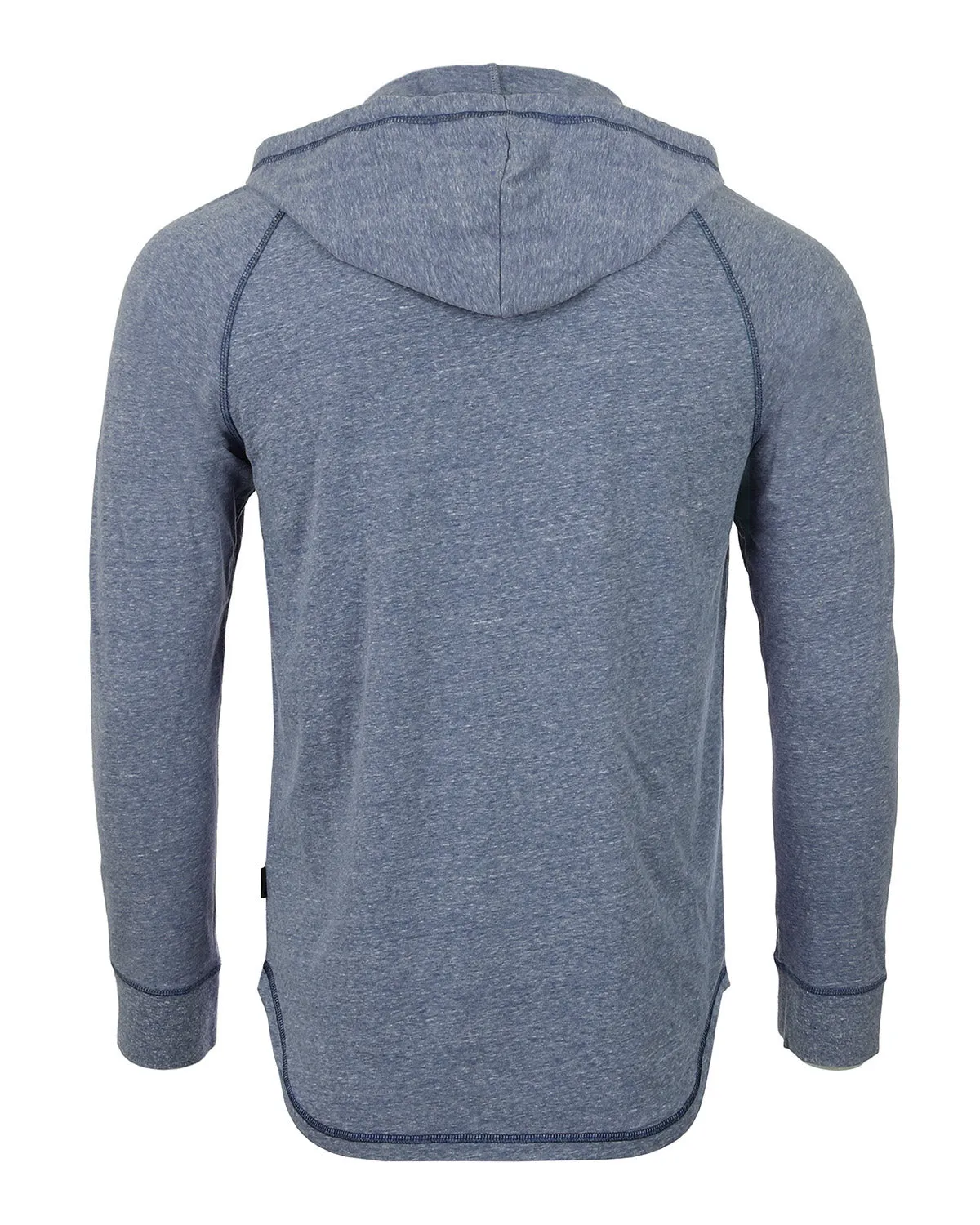 ZIMEGO Men's Long Sleeve Henley Raglan Hoodie with Kangaroo Pocket